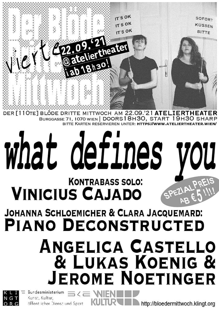 Clara Jacquemard, Piano Deconstructed at Blöder Dritter Mittwoch